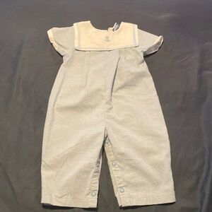 Vintage Carters Dynasty TV Show Blue Gingham Romper